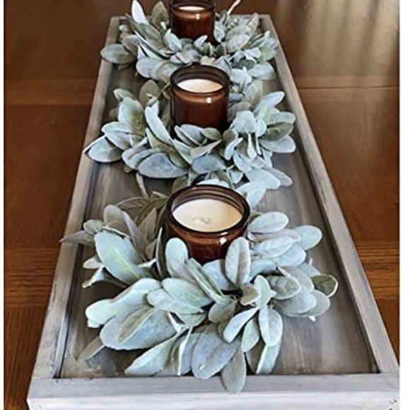 2 Pack | Lambs Ear Garland 12 Total Feet Wedding Vine Greenery Decor ~ New - Picture 3 of 6